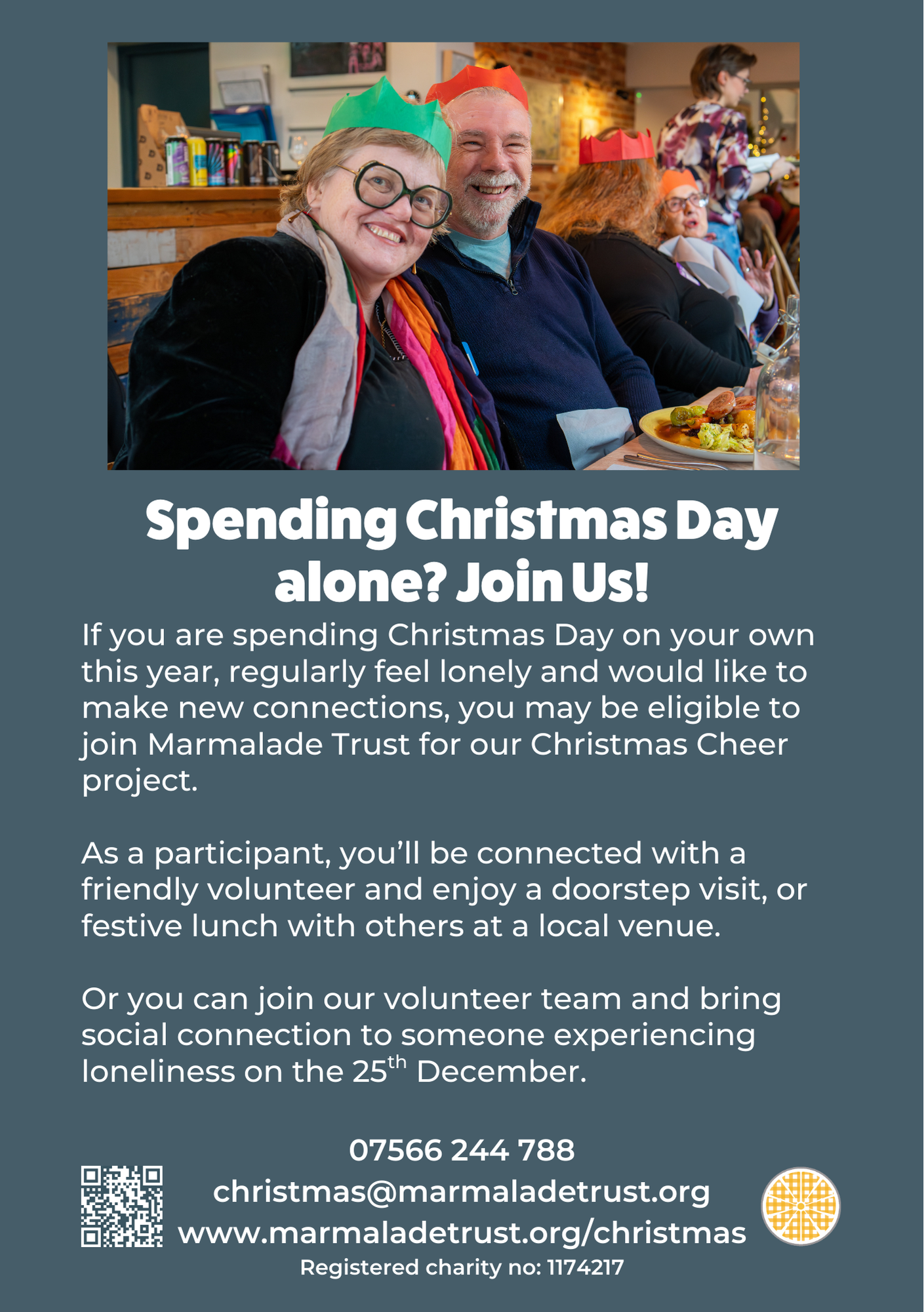 Marmalade Trust: Christmas Cheer 2025 - Volunteers & referrals Welcome