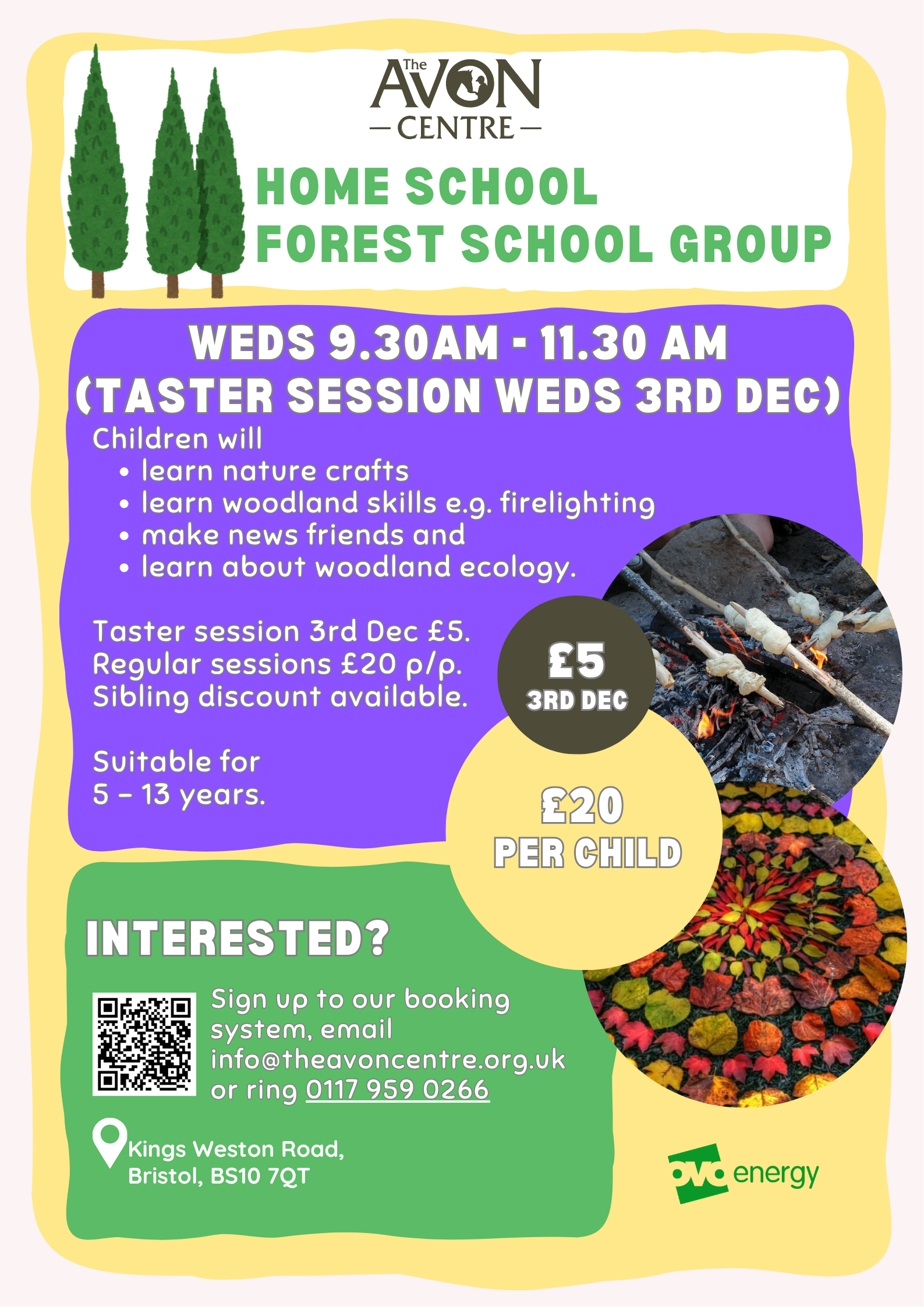 The Avon Centre: Forest school home school group starting