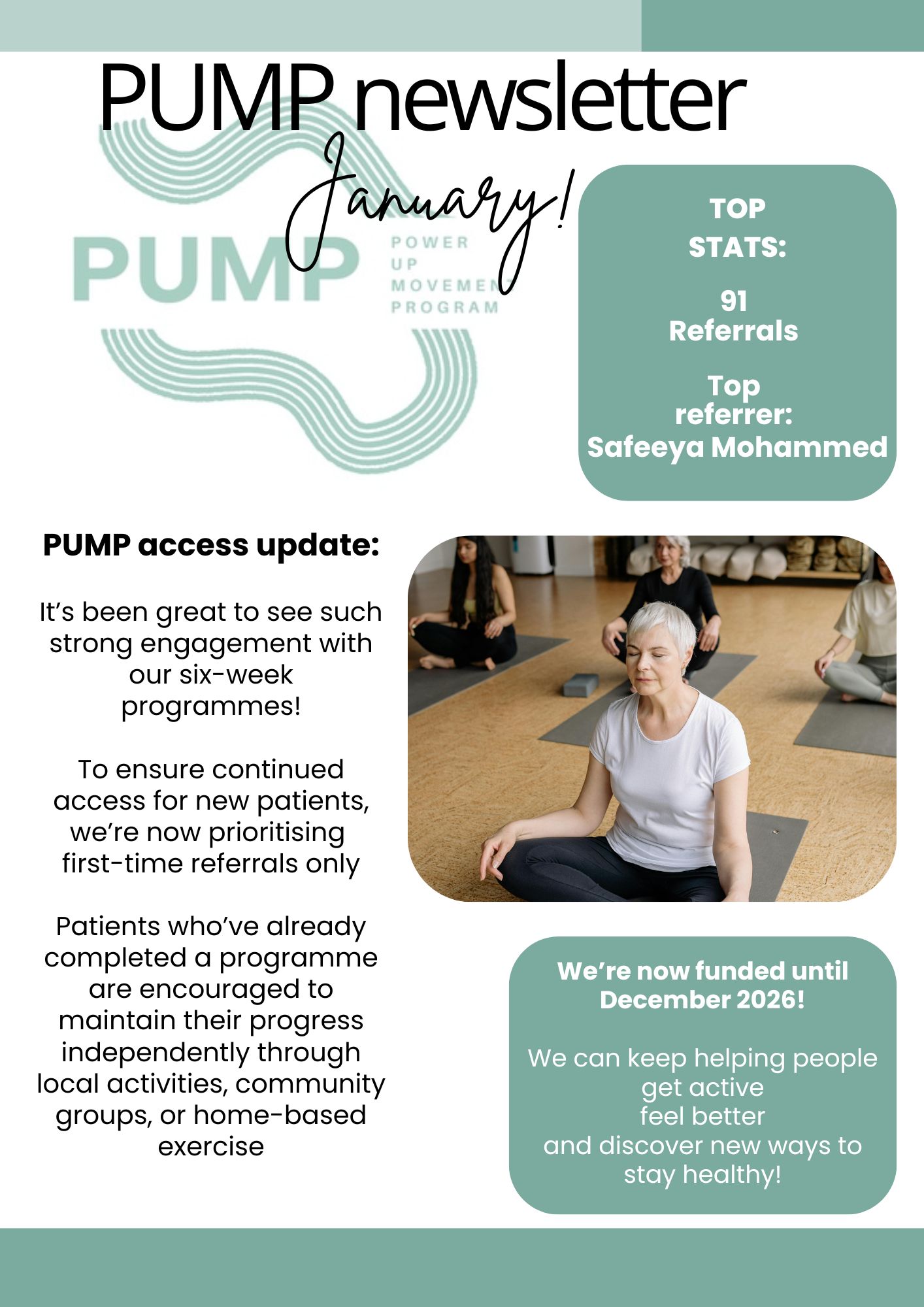 JumpStart Food and Fitness: January Newsletter